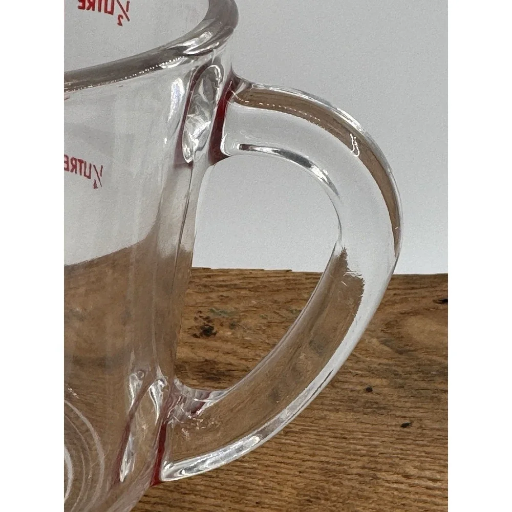 Vintage Anchor Hocking 2-Cup Glass Measuring Cup #498 Oven‎ Originals D Handle